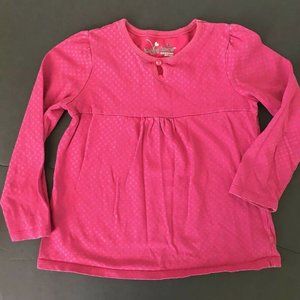 Jumping Beans Girls Pink T-Shirt Top Long Sleeve